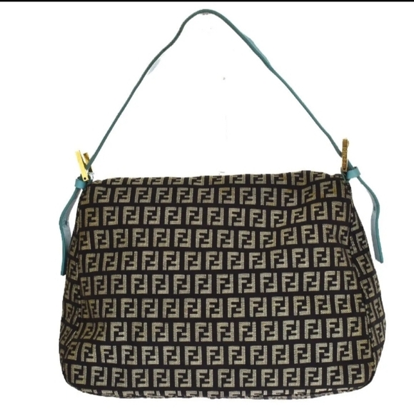 🪐FENDI Logo Zucchino Pattern Mamma Shoulder Bag - Picture 4 of 16